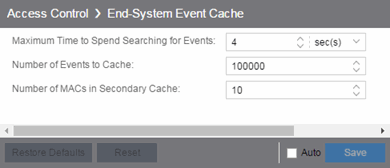 End-System Event Cache
