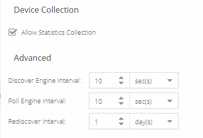 Management Center Collector - Device Collection Options