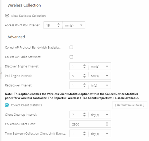 Management Center Collector - Wireless Collection Options