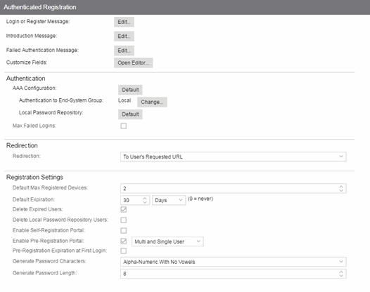 Authenticate Registration