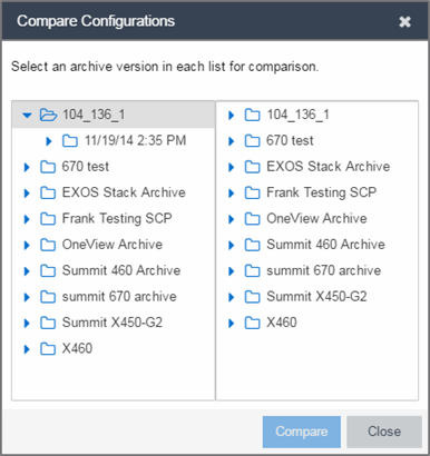 Compare Configurations